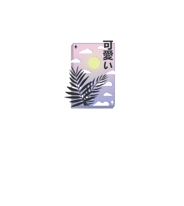 Vaporwave Val model roz pe tricou