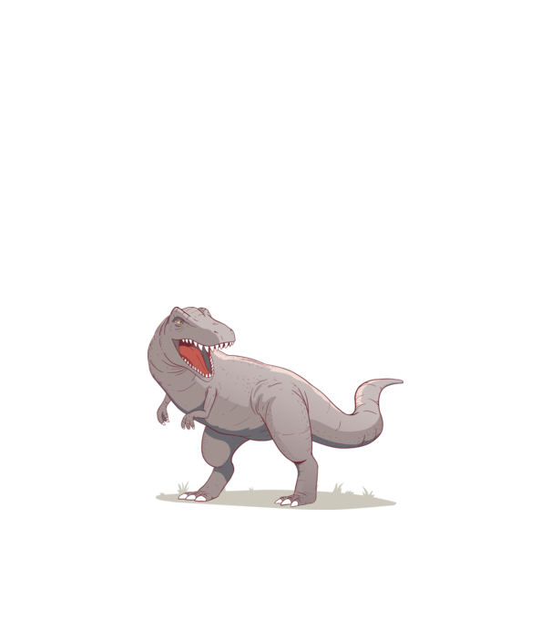 Dinozaur T-rex model negru pe tricou