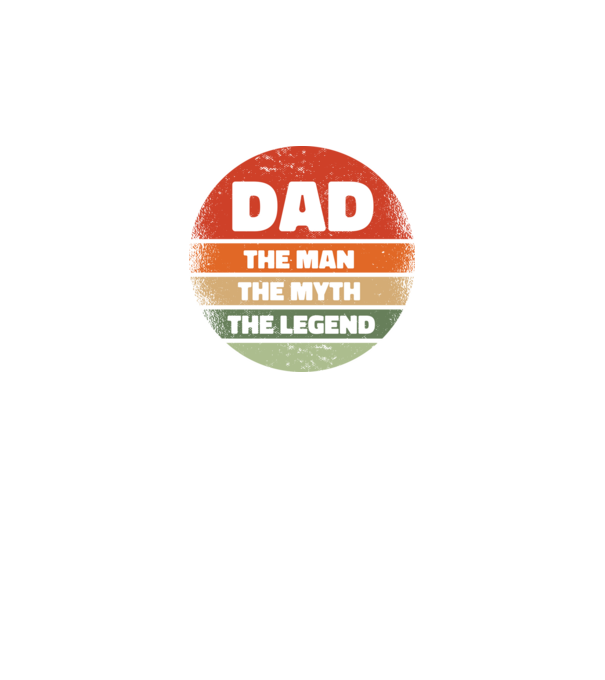 Dad The Man The Myth The Legend model negru pe tricou