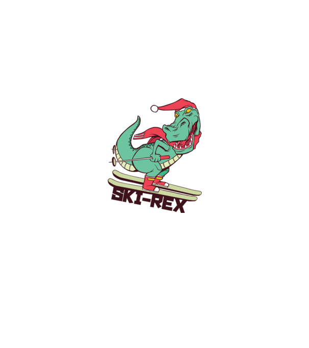 Ski Rex model albastru regal pe tricou
