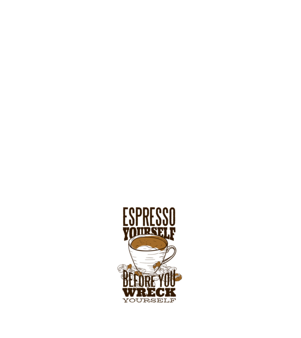 Espresso Yourself cu Cafea model negru pe tricou