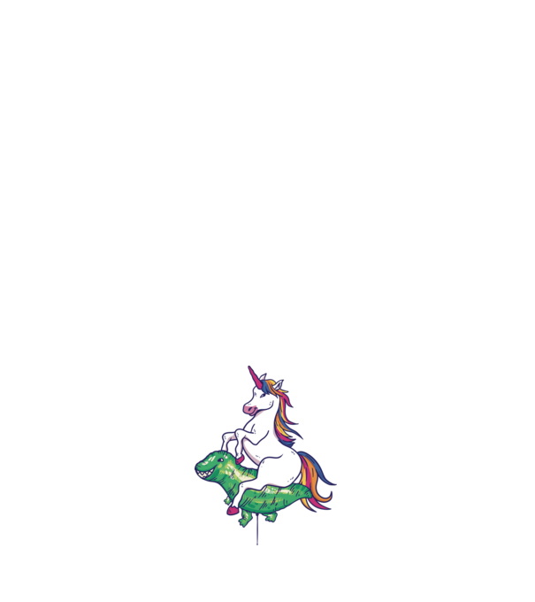 Balon cu Unicorn model alb pe tricou
