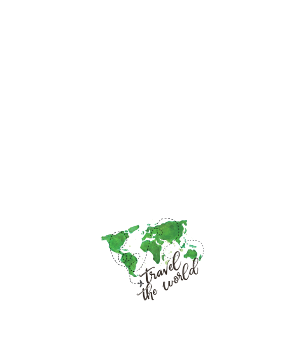 Travel the world model alb pe tricou