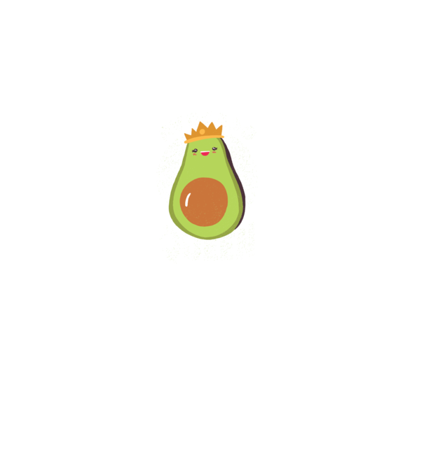 Avocado Queen Regina Avocado model albastru închis pe tricou