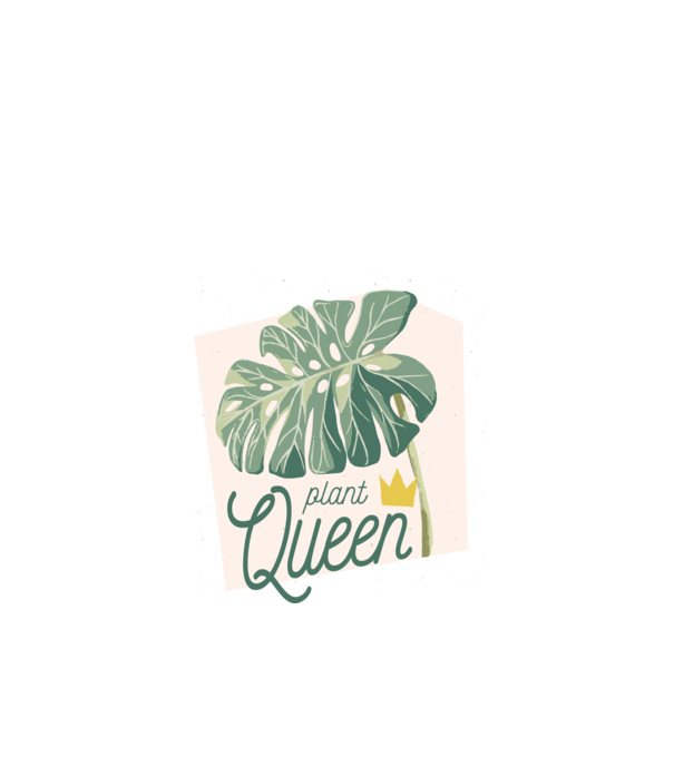 Plant Queen model verde de măr pe tricou