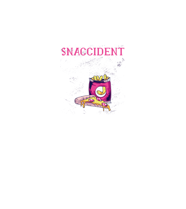 Snaccident model negru pe tricou