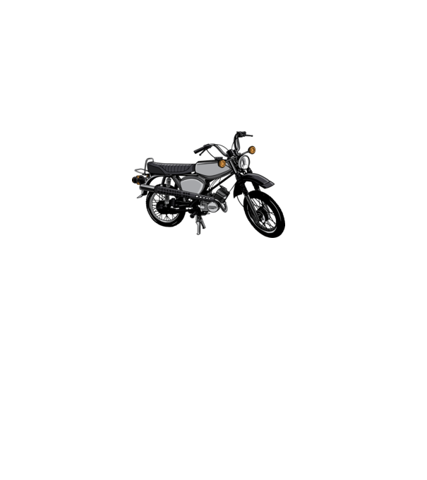 Motocicletă model nisipiu pe tricou