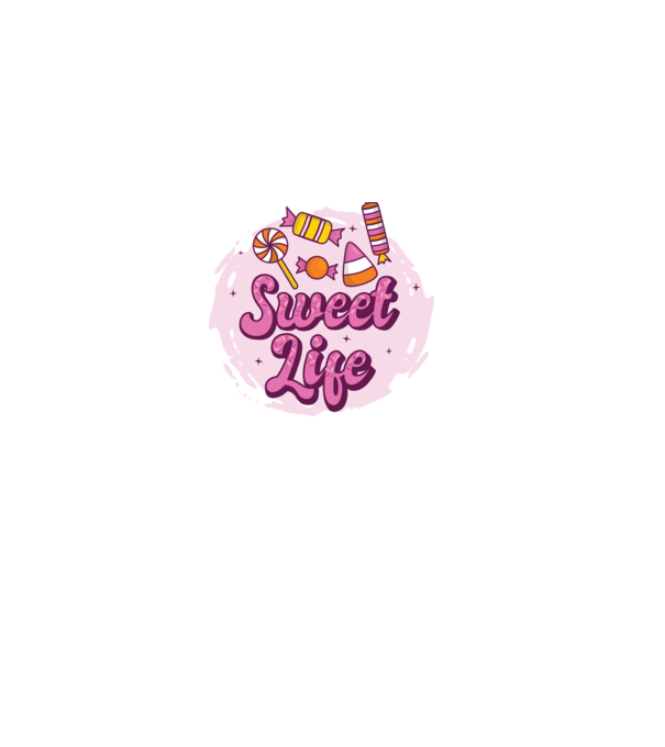 Sweet Life - Viață dulce model negru pe tricou
