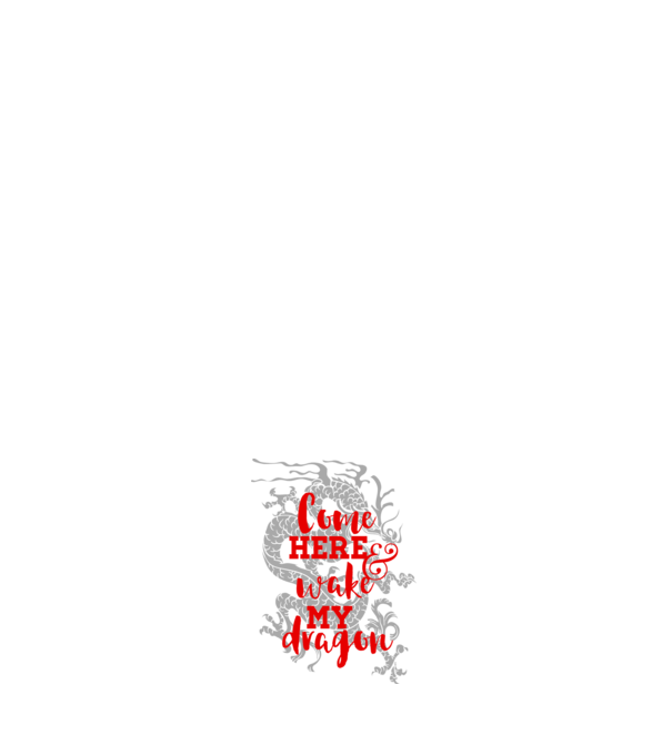 Come here and wake my dragon model negru pe tricou