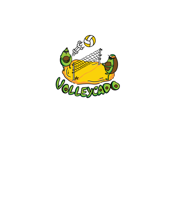 Avocado Volei model gri pe tricou