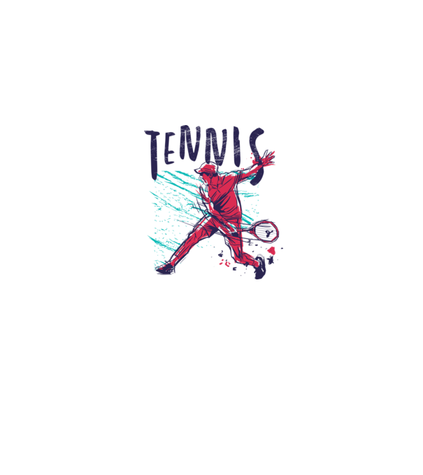 Tennis model gri pe tricou