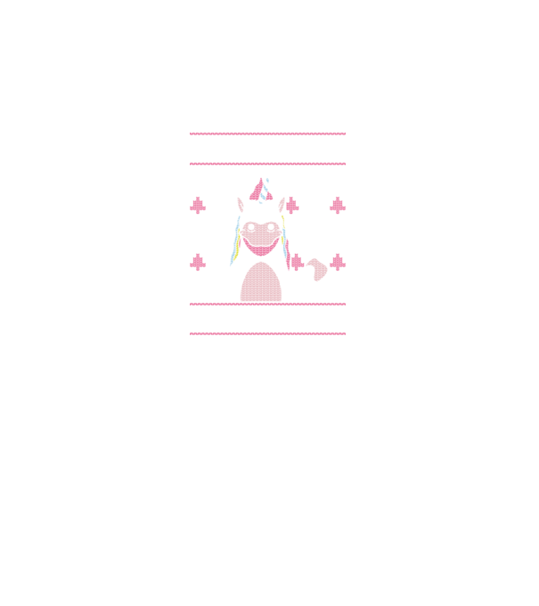 Unicorn de Crăciun pulover urât model negru pe tricou