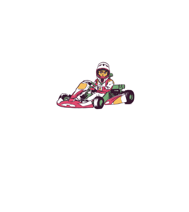 Pisică gokart model albastru jeanși pe tricou