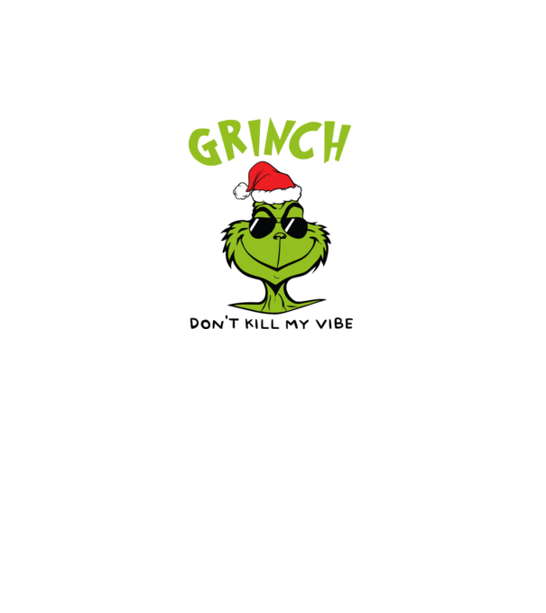 Grinch - Don't kill my vibe model albastru închis pe tricou