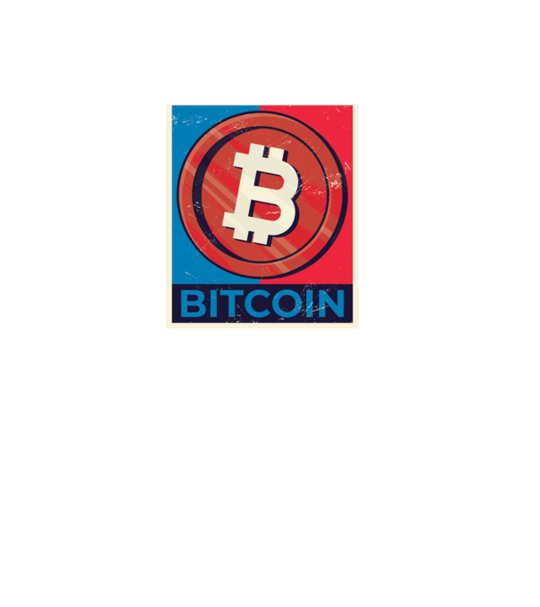 Bitcoin Criptomonedă model negru pe tricou
