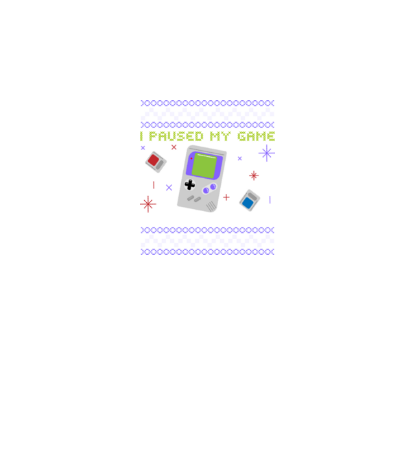 I paused my game to be here - Gamer pulovăr urât model negru pe tricou