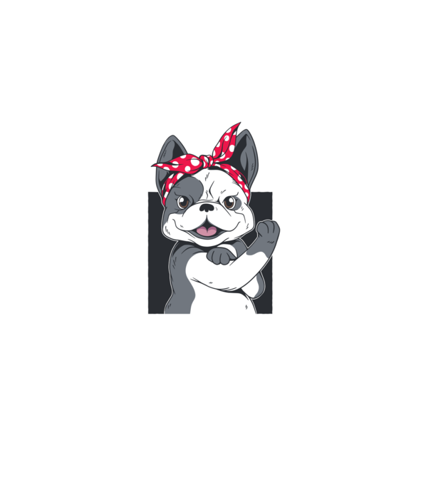Bulldog Francez model nisipiu pe tricou