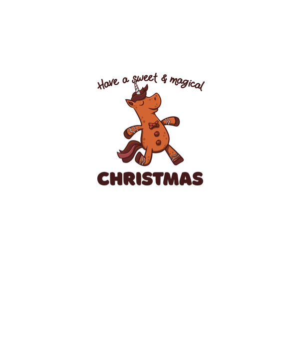 Have a sweet and magical Christmas model alb pe tricou