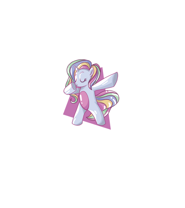 Unicorn DAB model albastru închis pe tricou