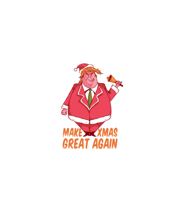 Make Xmas Great again Trump tricou amuzant Crăciun model albastru închis pe tricou