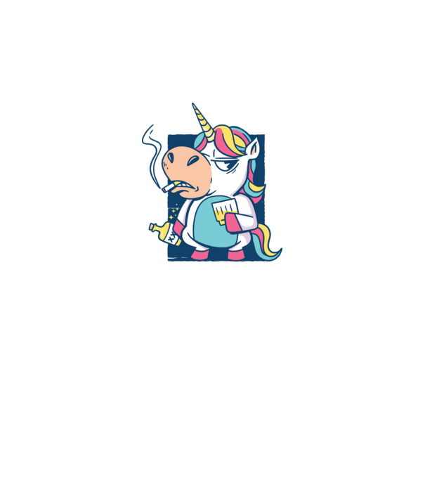 Unicorn rebel model gri pe tricou