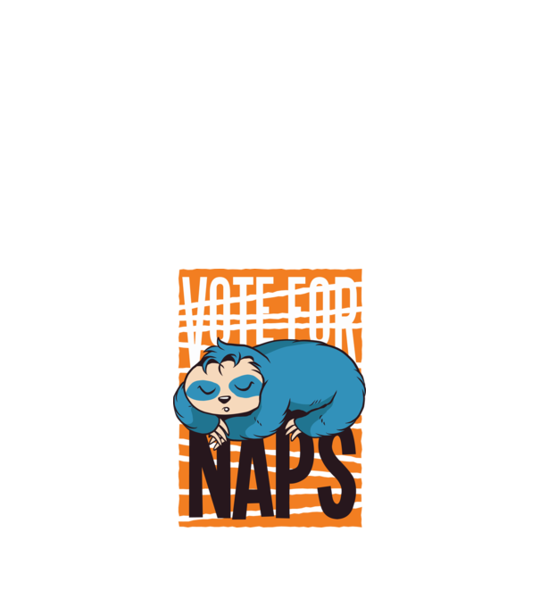 Votez pentru relaxare Leneș model negru pe tricou