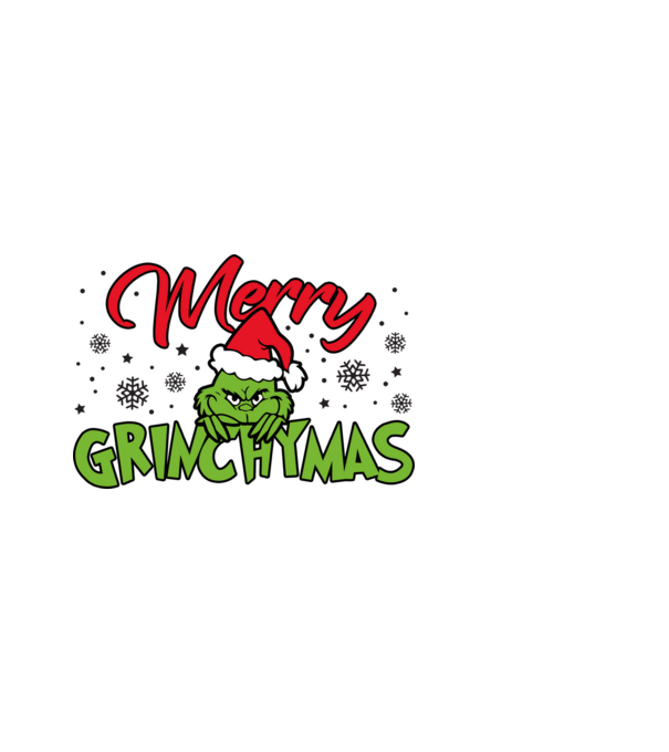 Merry Grinchymas - Grinch model albastru închis pe tricou