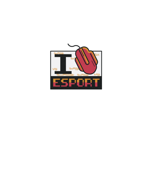 I love Esport model gri pe tricou
