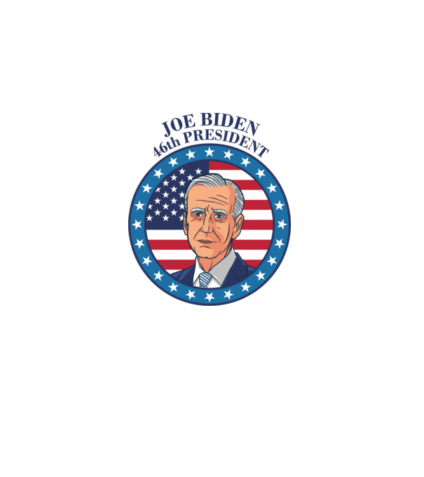 Joe Biden cel de-al 46-lea președinte al SUA model alb pe tricou