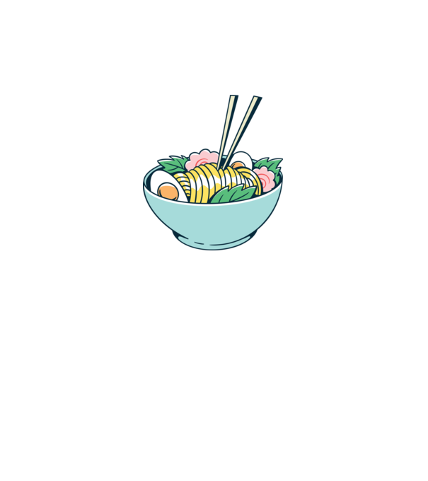 Paste Ramen model gri închis pe tricou
