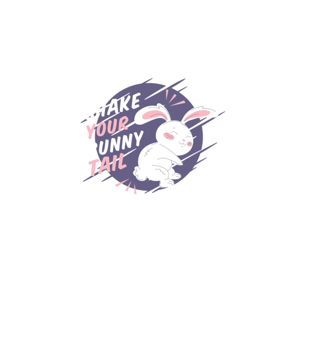 Shake your bunny tail model turcoaz pe tricou