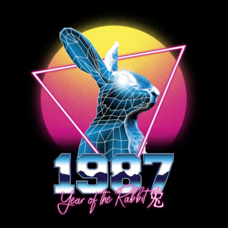 1987 Year of the Rabbit model tricou