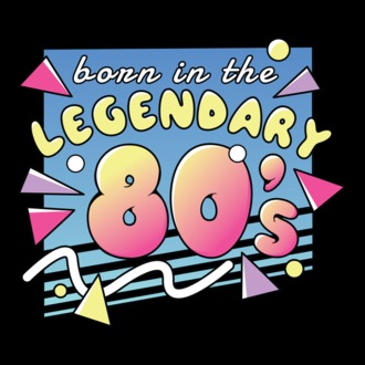 M-am născut în legendarii ani 80 model tricou