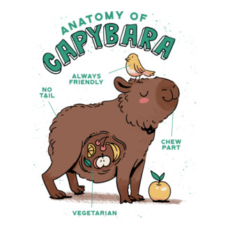 Anatomy of Capybara model tricou