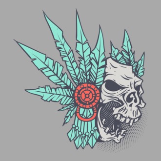 Ancient Skull model tricou