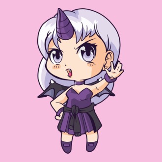Anime Manga Fată Unicorn model tricou