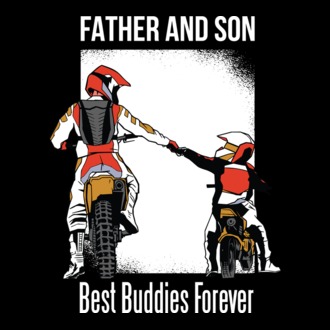Tată și Fiu cei mai buni Prieteni - Motociclist model tricou
