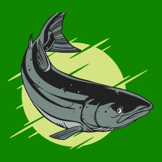 Atlantic Salmon - Somon de Marea Baltică model tricou