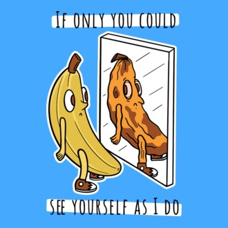 Oglindă Banană model tricou