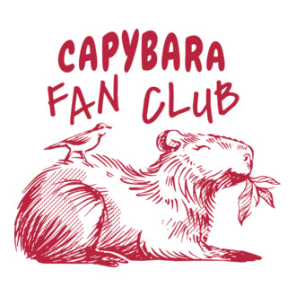 Capybara fan club model tricou
