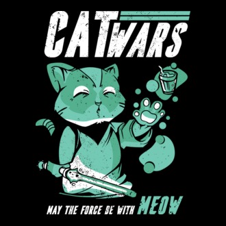 Cat wars - May the force be with meow model tricou