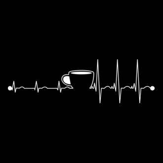 Coffee heartbeat model tricou