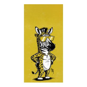 Comic zebra fun model tricou