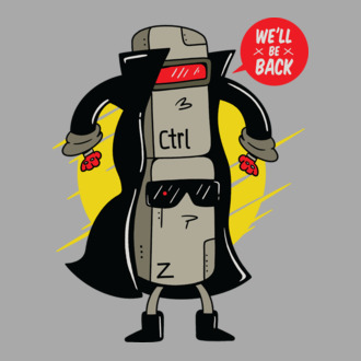 Ctrl Z Terminator Parodie model tricou