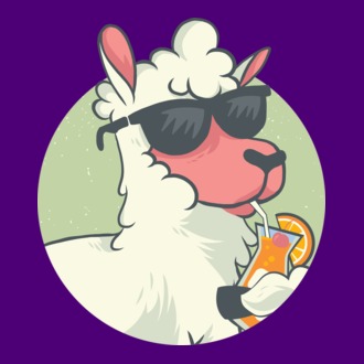 Lama drăguț cu cocktail tricou amuzant model tricou