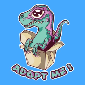 Raptor drăguț model tricou