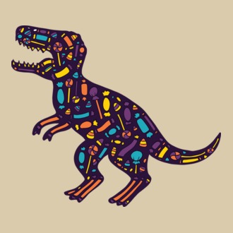 Dino bomboane model tricou