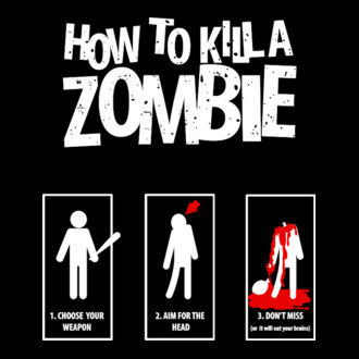 Cum să omorăm zombi model tricou