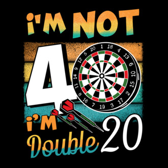 Darts Birthday 40 years old model tricou