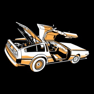 Delorian Înapoi în viitor model tricou